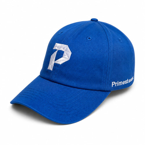 Primest Global Geometric 'P' Embroidered Washed Twill Cotton Baseball Cap