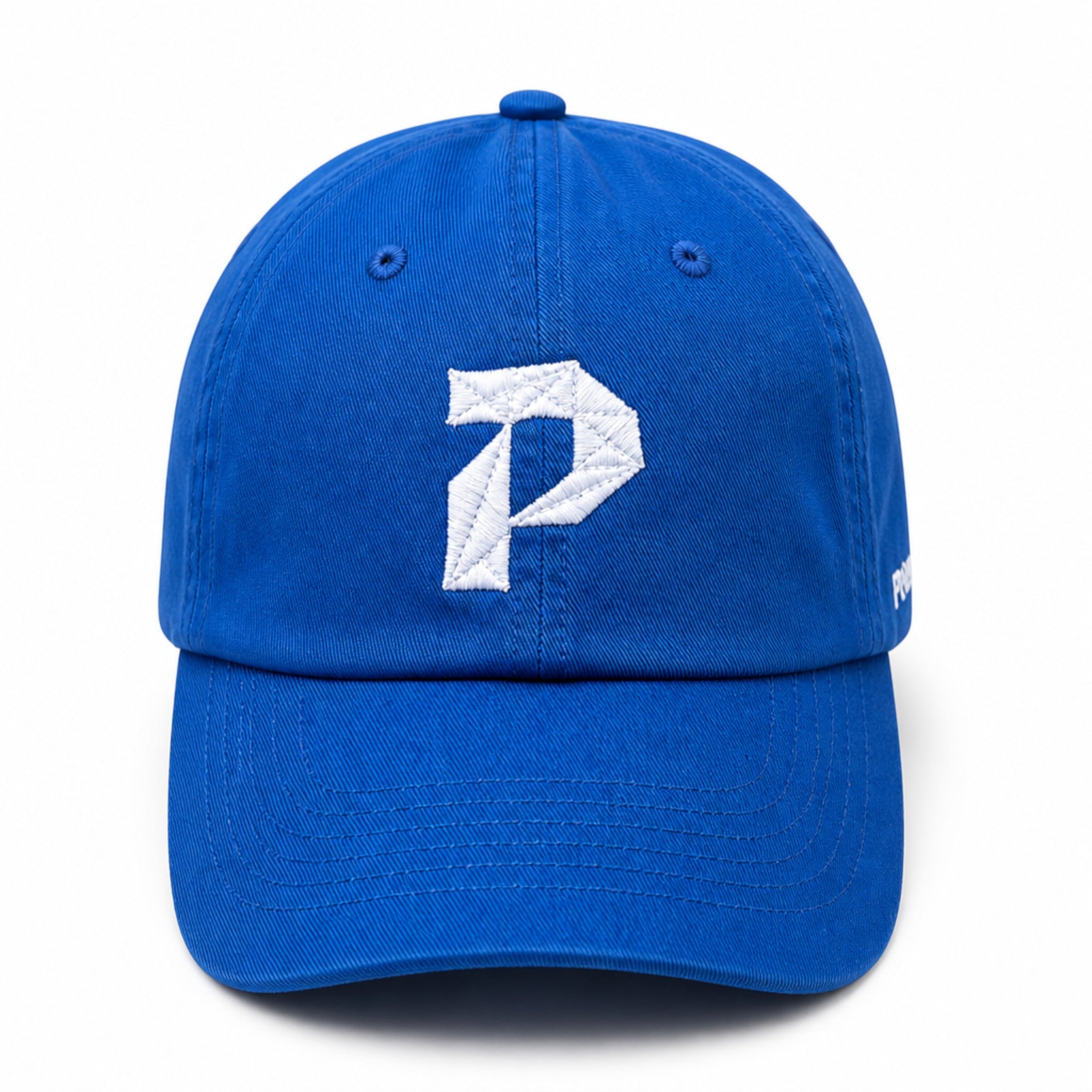 Primest Global Geometric 'P' Embroidered Washed Twill Cotton Baseball Cap