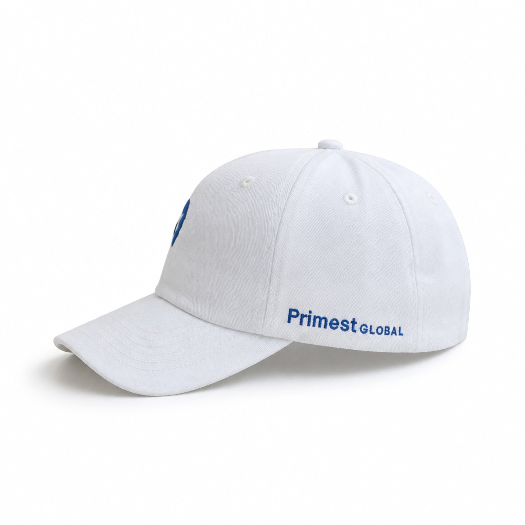 Primest Global Geometric 'P' Embroidered Washed Twill Cotton Baseball Cap