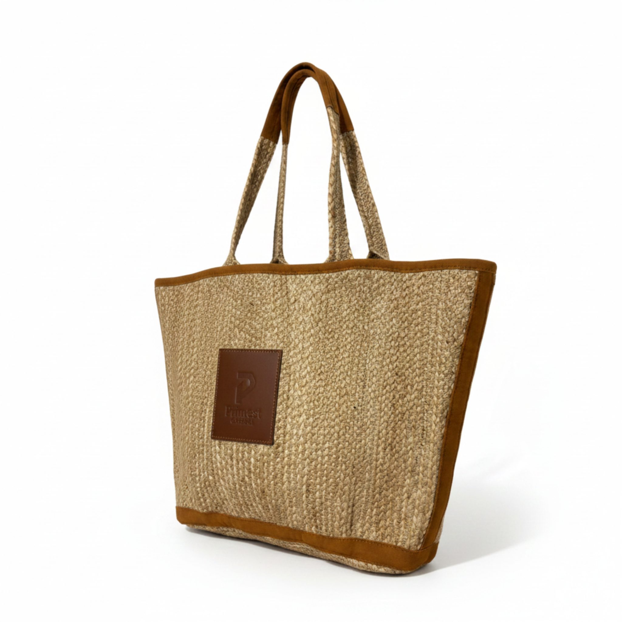 ⁠Primest Global 100% Organic Jute Tote Bag | Eco-Friendly Scalloped Shopper⁠
