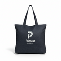⁠Primest Global Canvas Tote Bag with Zipper & Inner Pocket | Eco-Friendly Shopper⁠