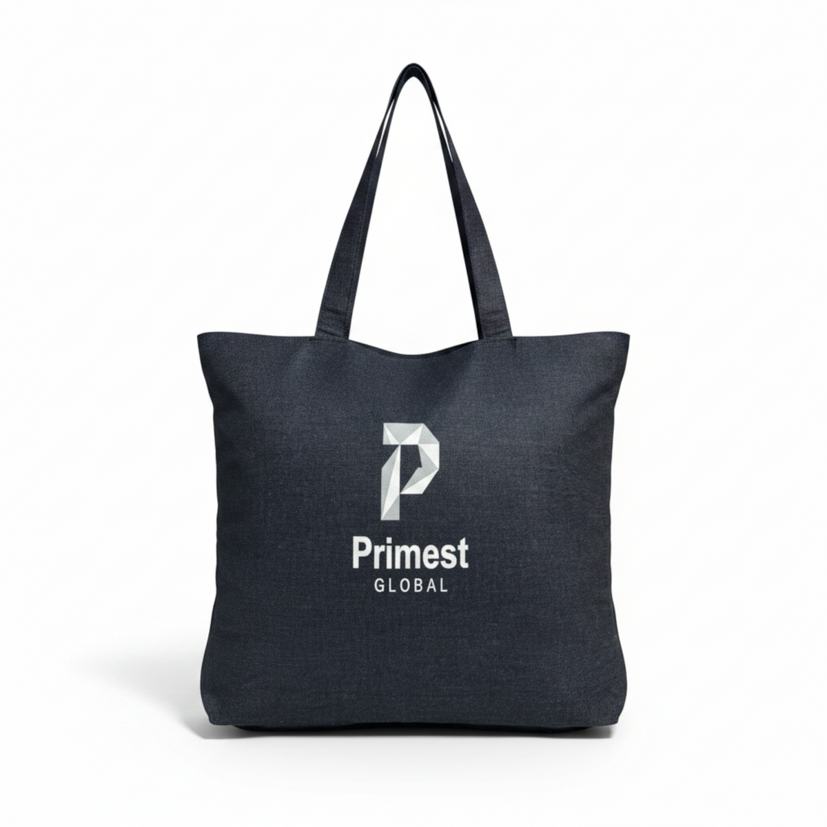 ⁠Primest Global Canvas Tote Bag with Zipper & Inner Pocket | Eco-Friendly Shopper⁠